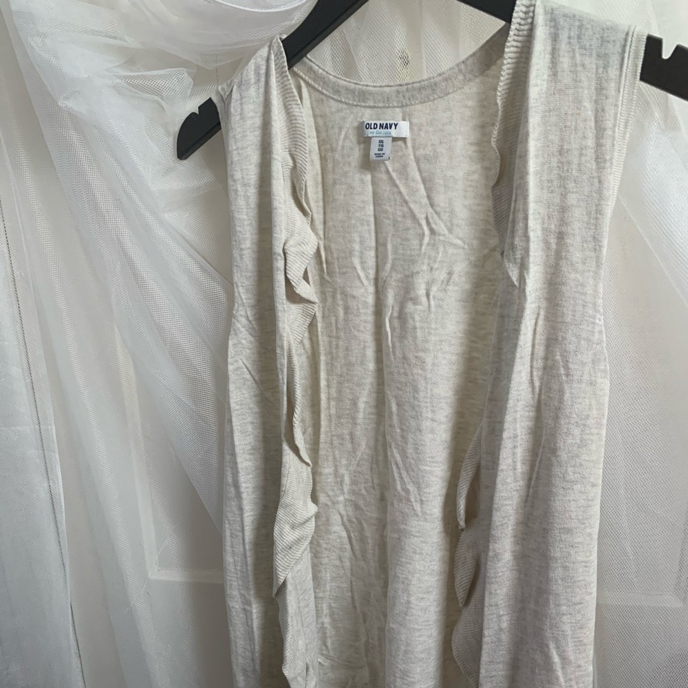 Long sleeveless vest